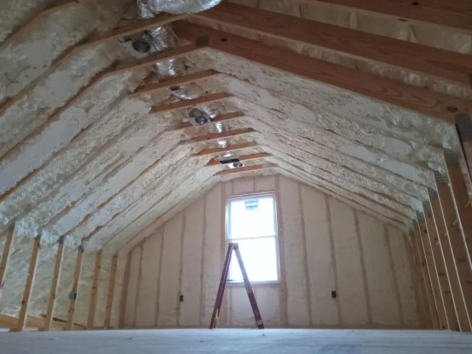 Spray foam roofing application for Crawl Space Insulation project in Ambler